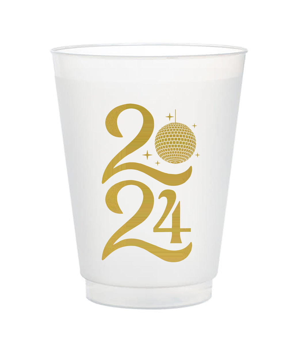 Cheers! (gold)  Frost Flex Cups (20 oz. - X-Large!)