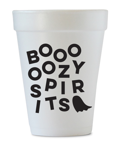 Booooozy Spirits Halloween cups