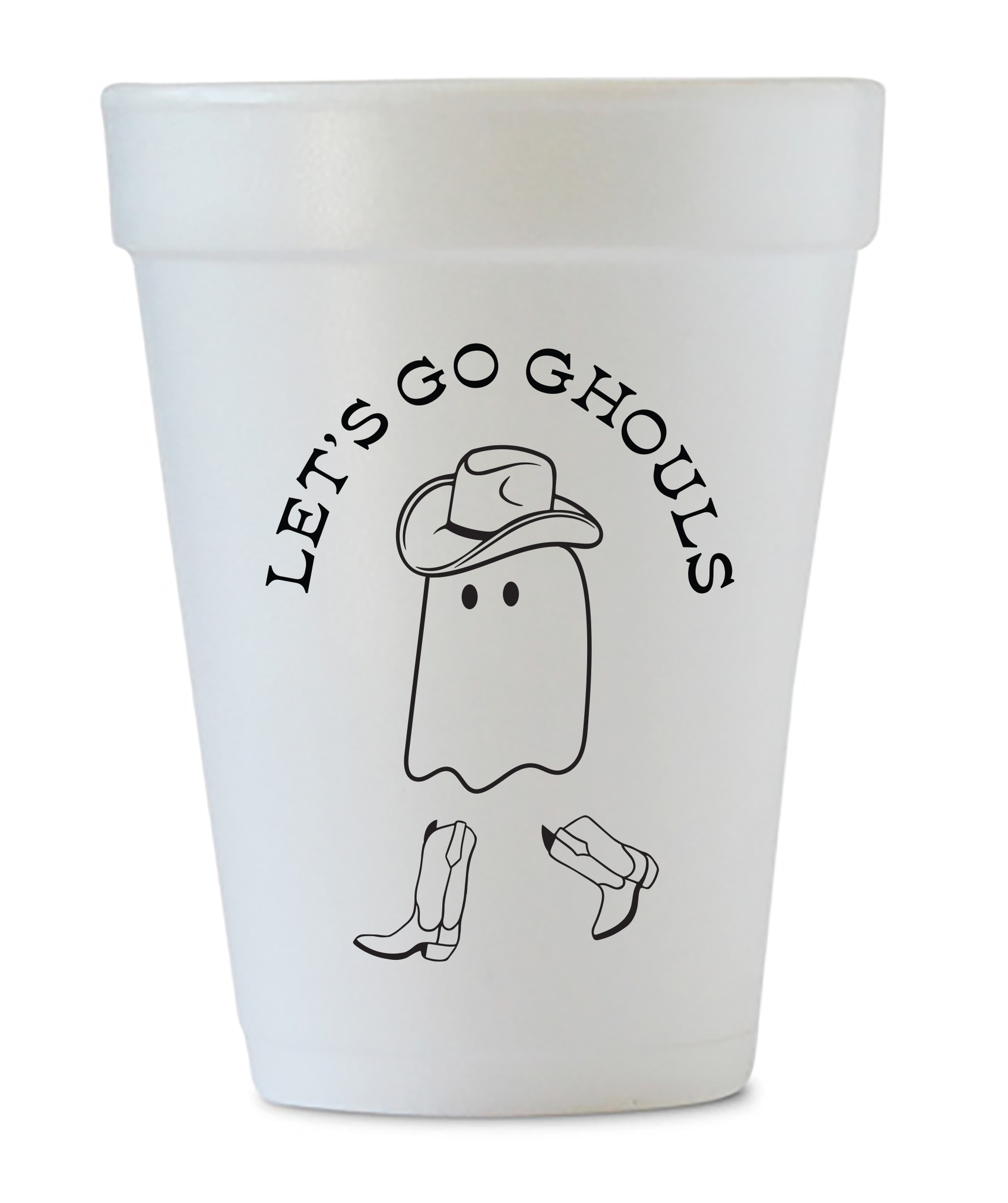 Halloween Let's Go Ghouls Styrofoam Cup