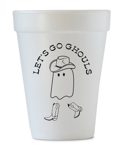 Halloween Let's Go Ghouls Styrofoam Cup