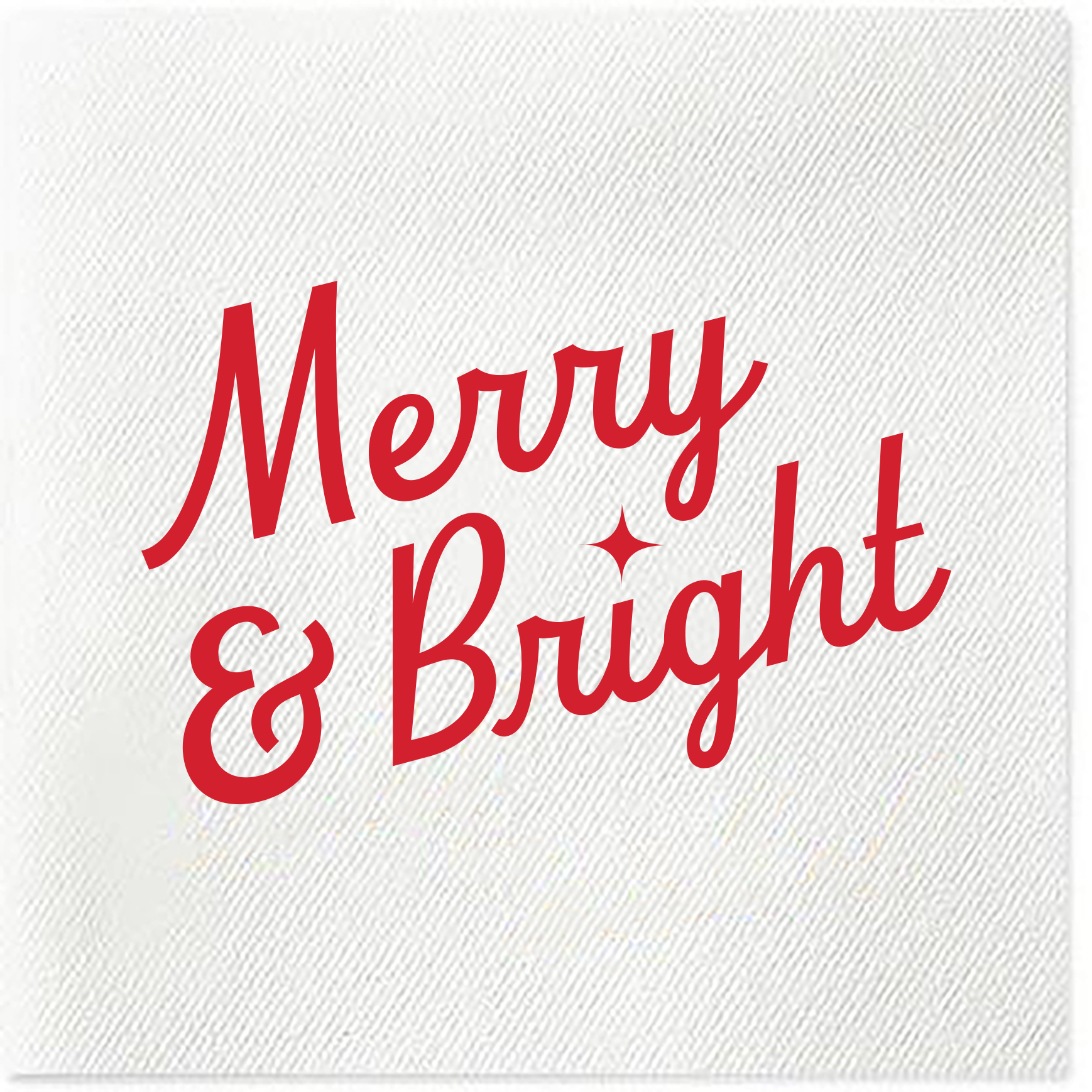 Merry & Bright christmas napkins