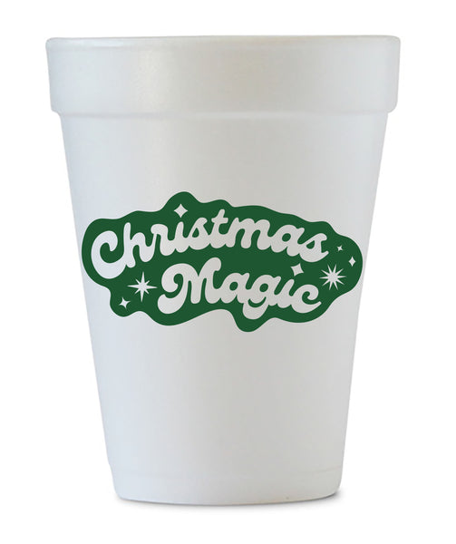 Pine Christmas Foam Cup, 16oz Foam Cup