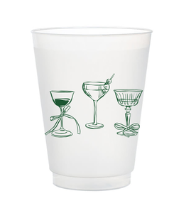 festive cocktails christmas plastic cups