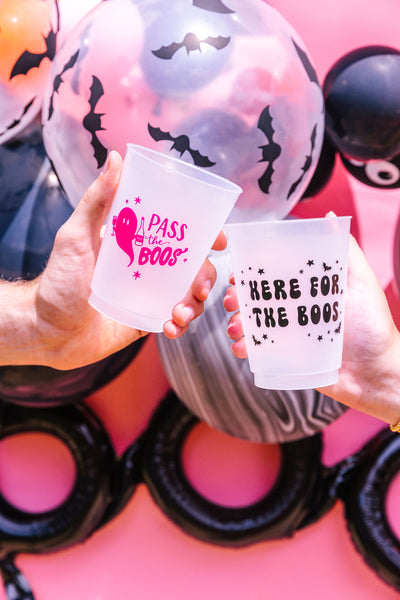 here for the boos halloween cups