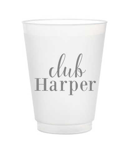 Names and Date, Custom 16 oz. Frost Flex Cups – LaneLove Paper Co.