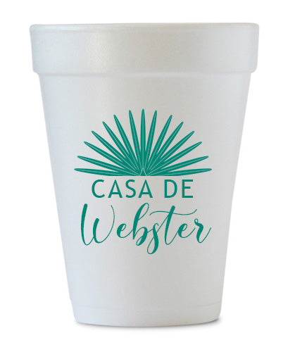 Personalized Holiday Party Cups - Casa De Styrofoam Cups – Hello