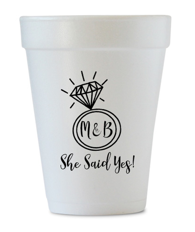 Last Name Styrofoam Cups – Hello Harper
